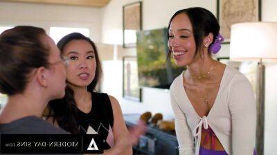 Alexis Tae - Straight Asian Teen Seduced By Flirty Ebony Lesbian - Alexis tae - sunporno.com