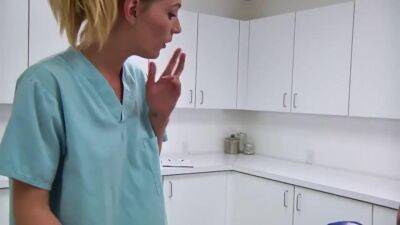 Two Nurses Help Out A Patient - Blowjob - sunporno.com