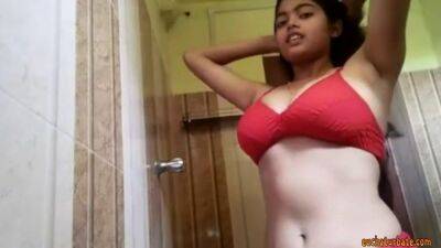 Desi Bangla BIG TITS sumaiya bathroom finger masturbation - sunporno.com - India