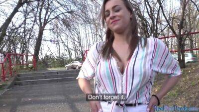 Public reality bigboobed babe POV fucked outdoor 4 money - sunporno.com