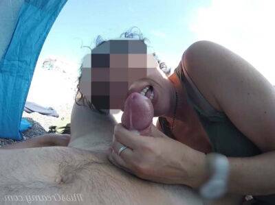 Public beach cumshot compilation - Amateur MissCreamy - sunporno.com - France