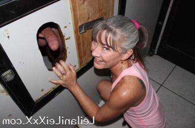 Glory Hole - Milf Visits Glory Hole for First Time - sunporno.com