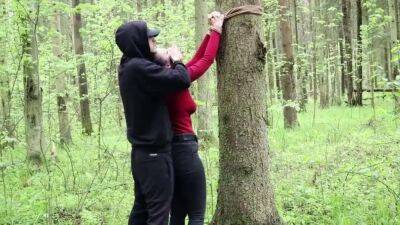 Belt spanking in the woods - sunporno.com