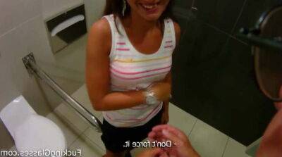 Sweet strawberry fucked in a bathroom - sunporno.com