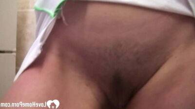 Blonde with great tits teases the camera - sunporno.com