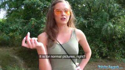 Busty Russian chick is getting assfucked in the nature and moaning from pleasure during an orgasm - sunporno.com - Russia