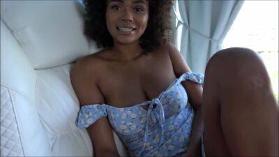 Ebony Teen Gives StepBrother a Chance Alina - pornoxo.com