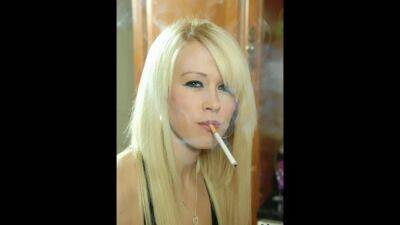 Attractive Blonde Smoker - sunporno.com