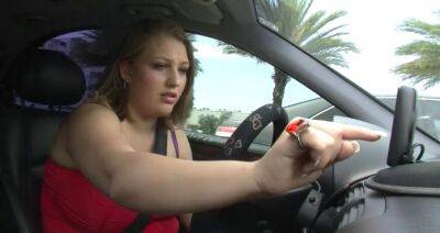 Chubby gets Lost while driving ! - sunporno.com