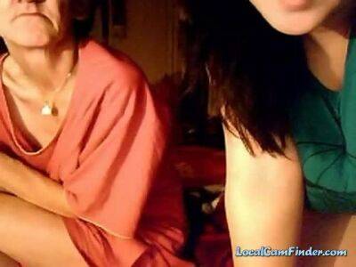 BBW girl and her granny on webcam - pornoxo.com