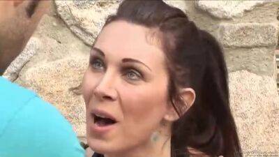 Rayveness is a slutty brunette milf, well known among men for spreading up wide to get fucked - sunporno.com