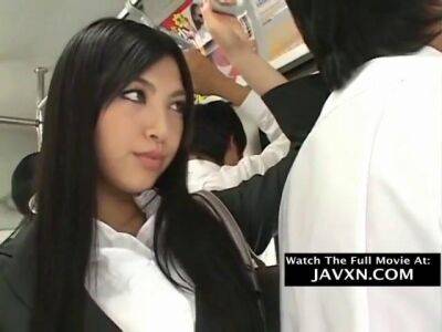 Japanese Slutty Teen On The Bus - sunporno.com - Japan