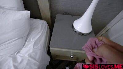 Catches her pervy stepbrother with her panties - sunporno.com