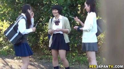 Nasty Asian schoolgirls getting wet together - sunporno.com