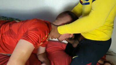 scally lads in football kit love to fuck and cum - pornoxo.com