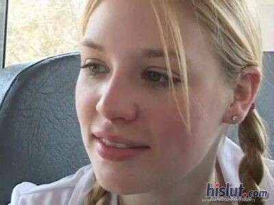 Fresh Teens In School bus got experience with Big cock - sunporno.com