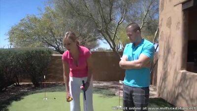 Nephew Gives Aunt Golf Lesson That Ends Up In The Bedroom - sunporno.com