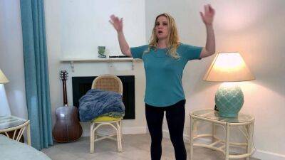 Erin - Stepson Helps Stepmom Make An Exercise Video - Erin Electra - Erin electra - sunporno.com