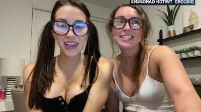 Nerd girls in glasses want to show me their big tits online! - sunporno.com