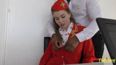 Beautiful Stewardess Takes Big Monster Cock - sunporno.com