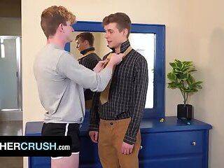 brother crush handsome dude gets ready for a prom with - pornoxo.com