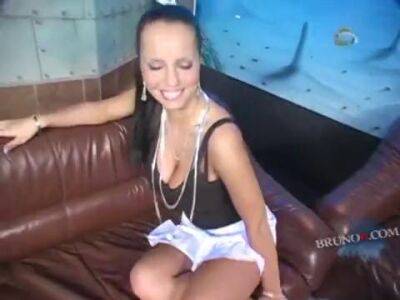 Kinky brunette with big fake tits enjoying a hardcore doggy style fuck - sunporno.com