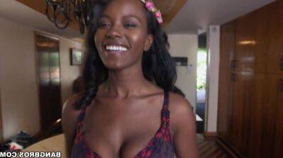 Ghetto porn with leggy ebony babe - black tits - sunporno.com