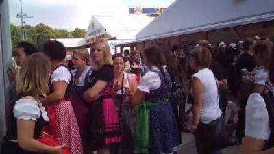 Oktoberfest toilet queue - sunporno.com