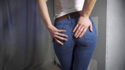 Perfect Teen Ass In Tight Blue Jeans Tease 4K - sunporno.com