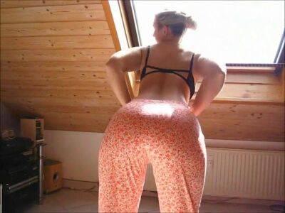 Big butt chubby legend in thong teasing on camera - sunporno.com