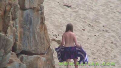 Mature libertines on the beach - sunporno.com