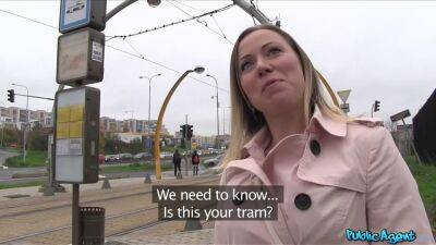 Cute Blond Hair Girl Opens Legs For Free Transit 1 - Public Agent - sunporno.com - Czech Republic