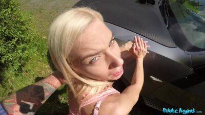 Freaky Blond Hair Lady Demand Sex Outside 2 - Public Agent - sunporno.com