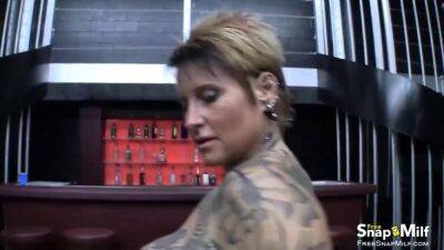 Tattooed Milf Gets Pierced Pussy Banged - sunporno.com