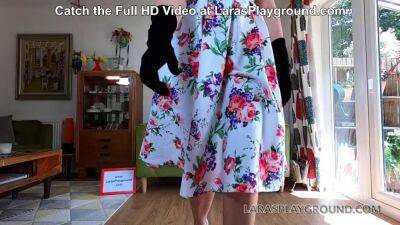 Floral Dress with Girdle - sunporno.com