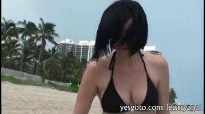 Hot bikini babe first time anal action - sunporno.com