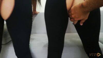 Threesome in Yoga Pants and White Socks - sunporno.com