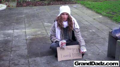 Can you Spare some Money Old Man? - sunporno.com