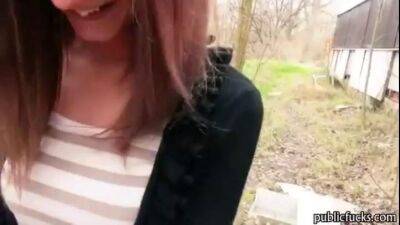 Tight Czech girl Kelly Sun paid for sex in public with a stranger - sunporno.com - Czech Republic