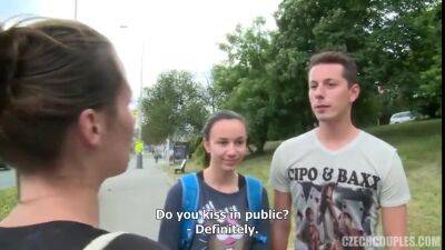 Young Couple Gets Money For Public Foursome - sunporno.com - Czech Republic