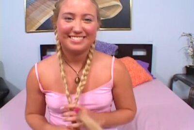 Monroe - Blond teen Jasse Monroe Takes On A 12 Inch Massive Cock - sunporno.com - Usa