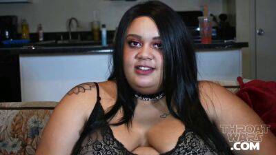 Lecherous ebony BBW deepthroat incredible adult clip - sunporno.com